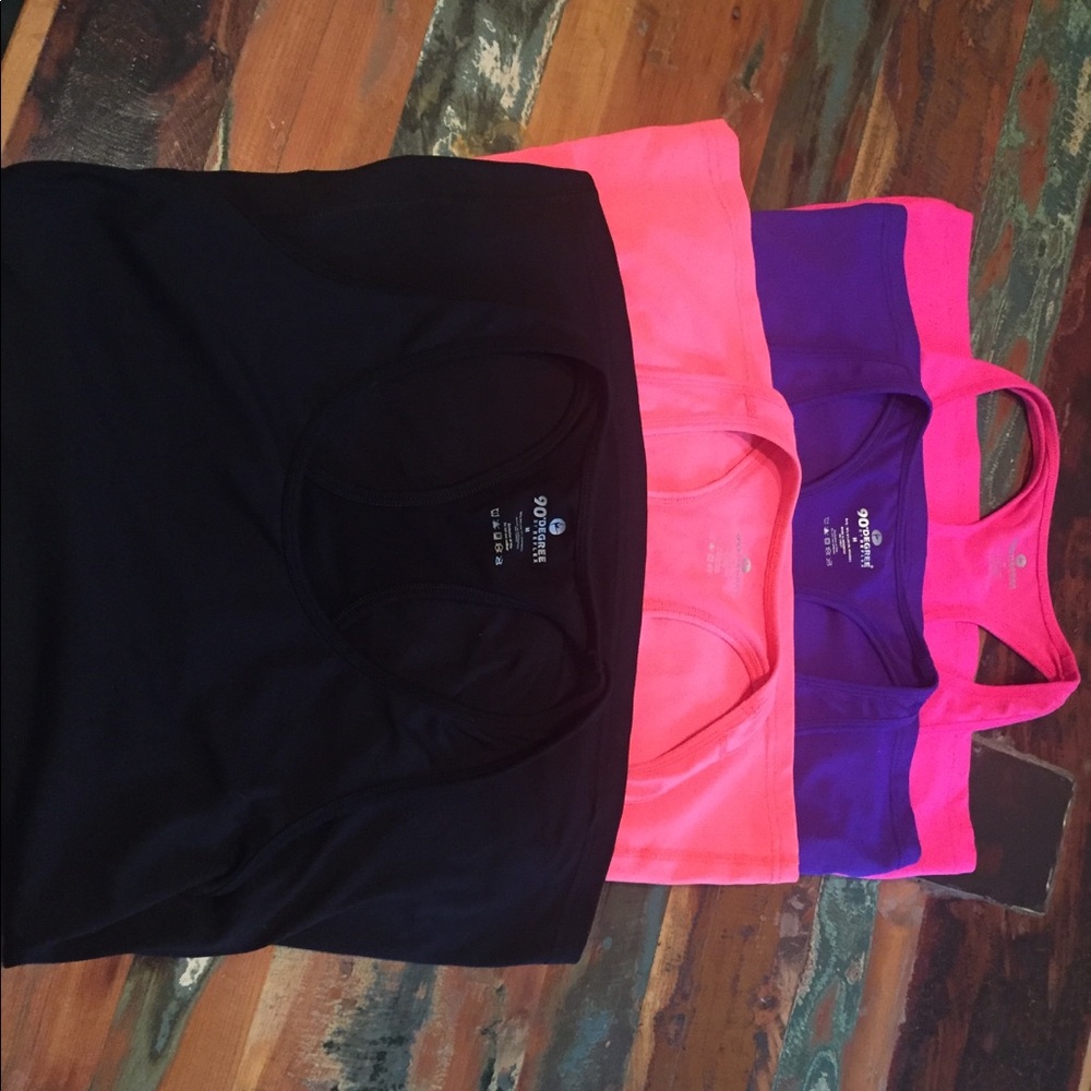 90 degree racerback tank tops - includes 5 tops
